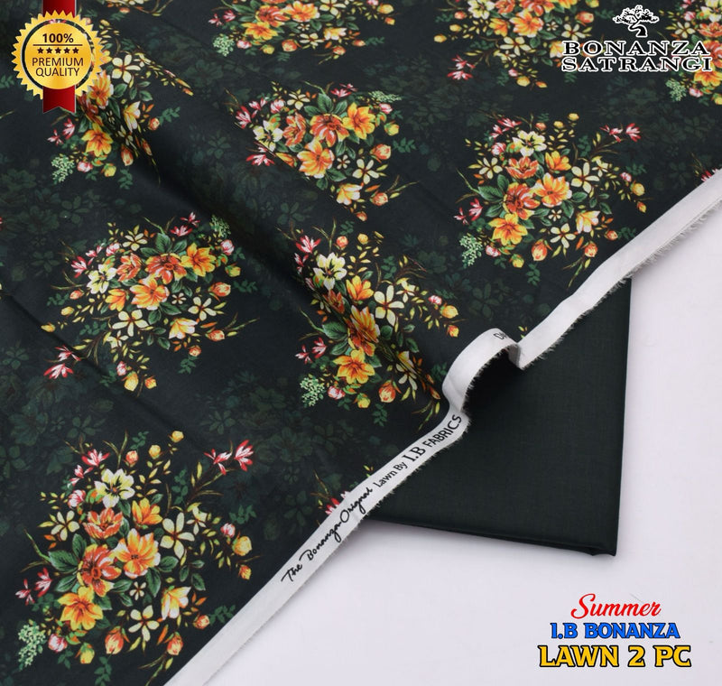Huraira Collection Premium Lawn 2PC Suit – Shirt & Trouser