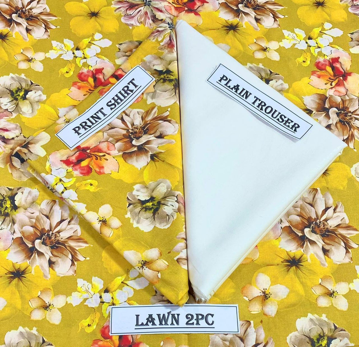 Huraira Collection Premium Lawn 2PC Suit – Shirt & Trouser