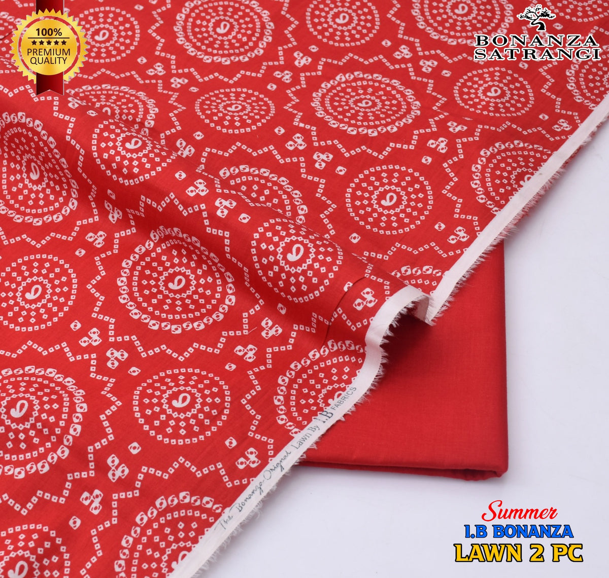 Huraira Collection Premium Lawn 2PC Suit – Shirt & Trouser