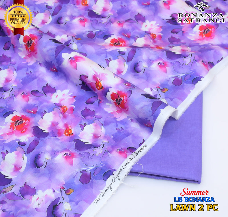 Huraira Collection Premium Lawn 2PC Suit – Shirt & Trouser