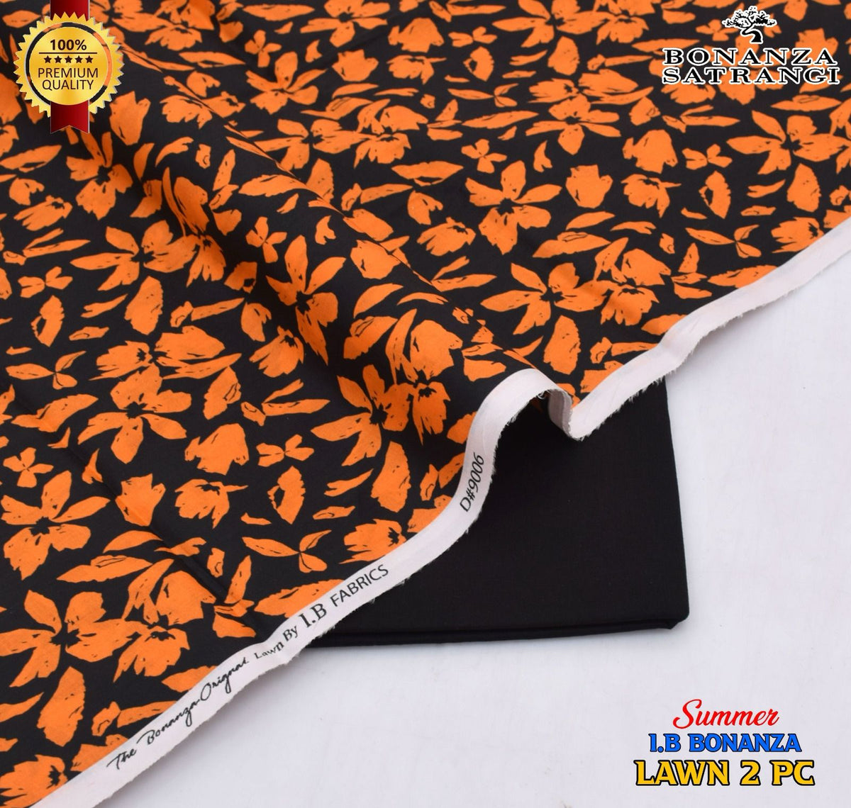 Huraira Collection Premium Lawn 2PC Suit – Shirt & Trouser