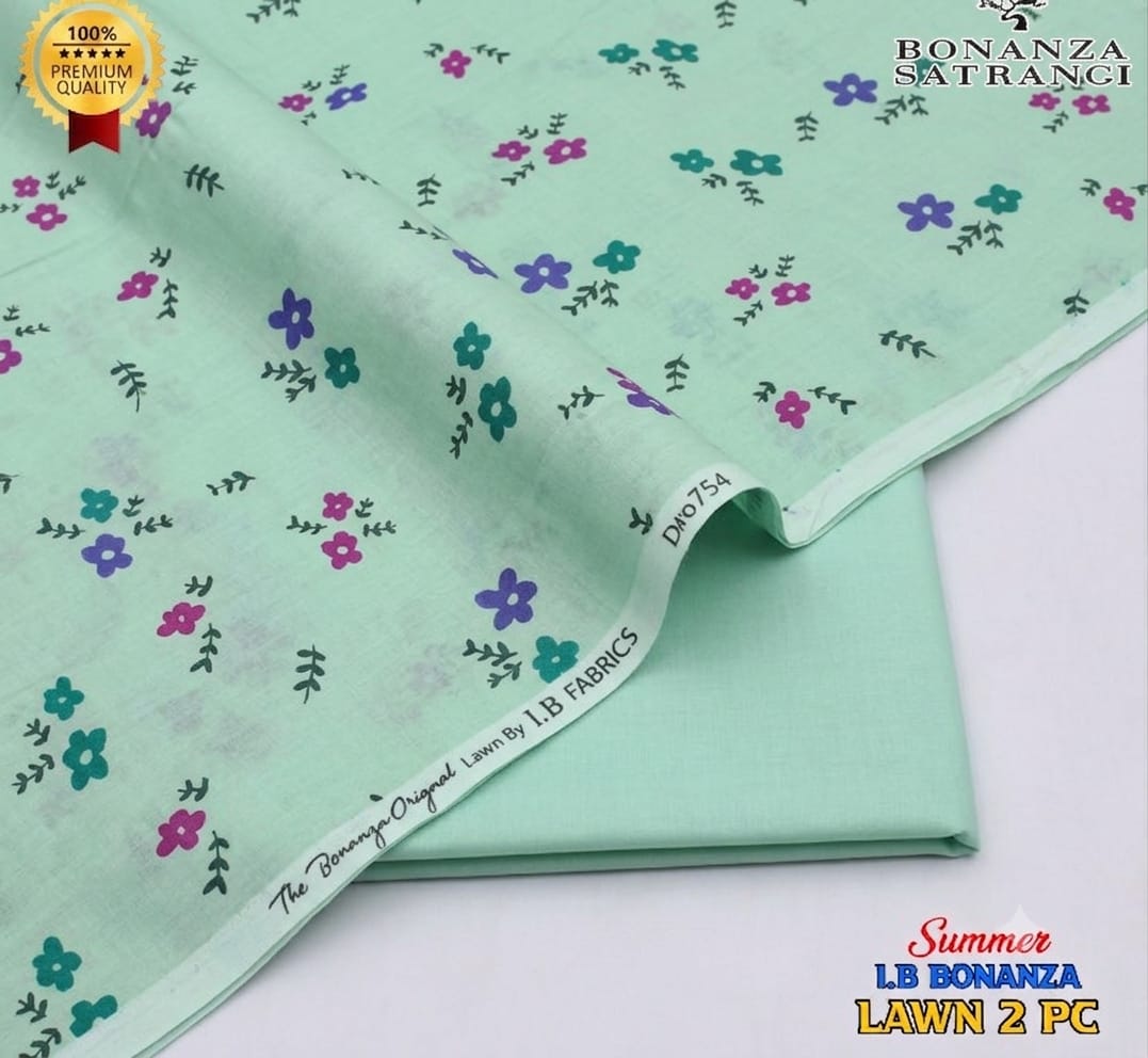 Huraira Collection Premium Lawn 2PC Suit – Shirt & Trouser