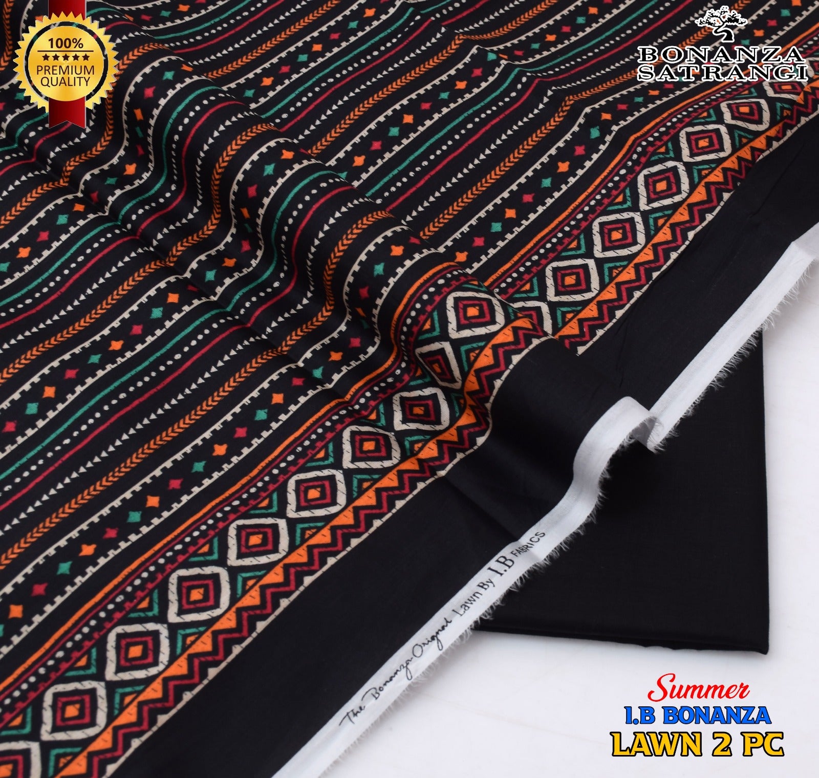 Huraira Collection Premium Lawn 2PC Suit – Shirt & Trouser