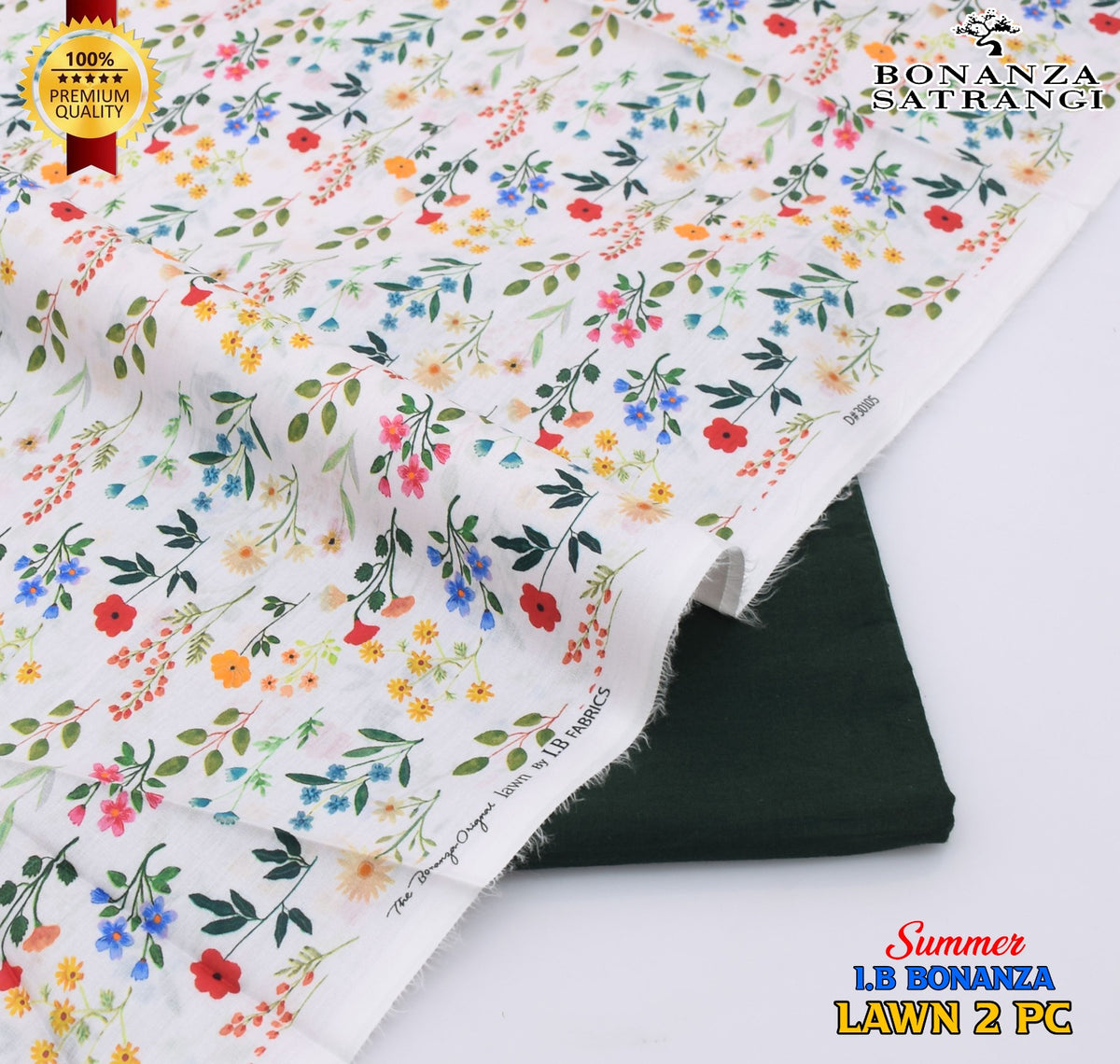 Huraira Collection Premium Lawn 2PC Suit – Shirt & Trouser