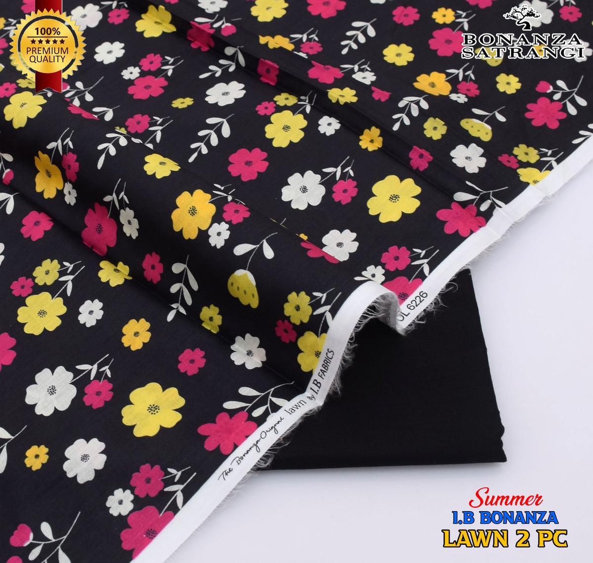 Huraira Collection Premium Lawn 2PC Suit – Shirt & Trouser